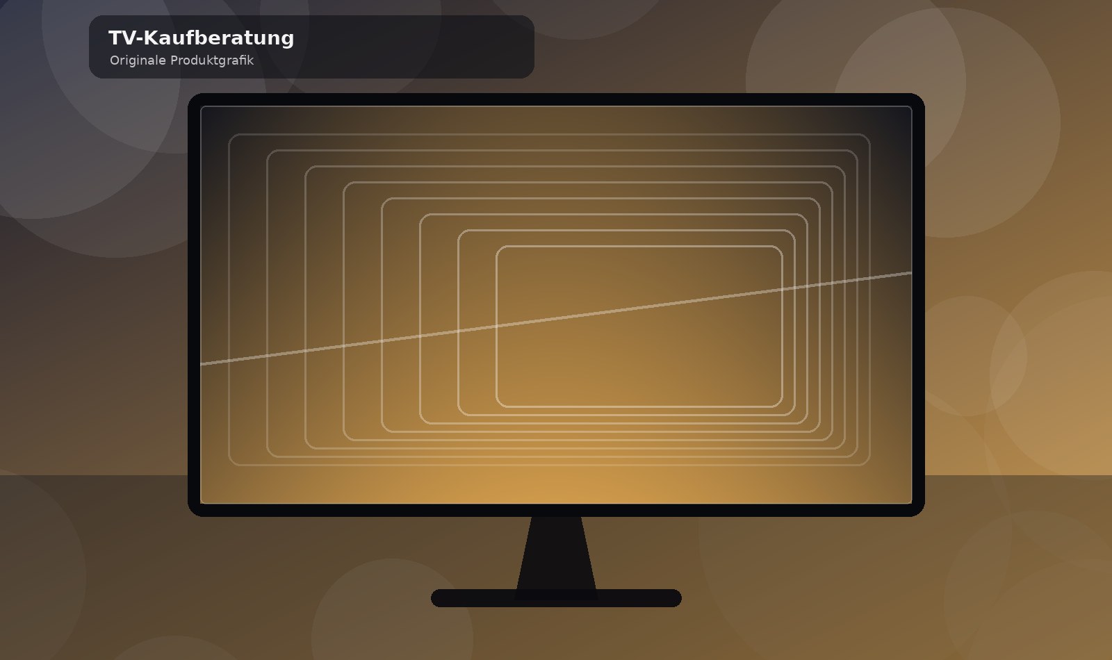 Originale abstrakte TV-Grafik