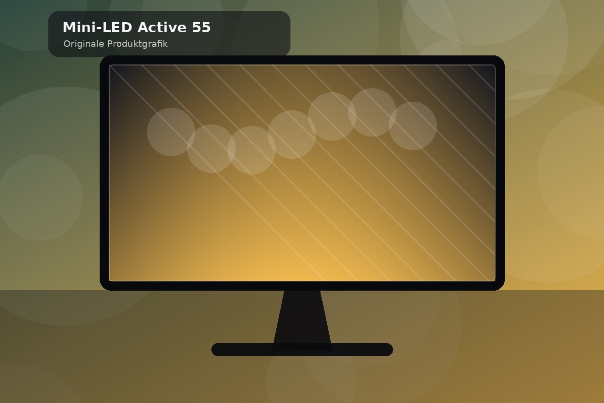 Originale Grafik für Mini-LED Active 55